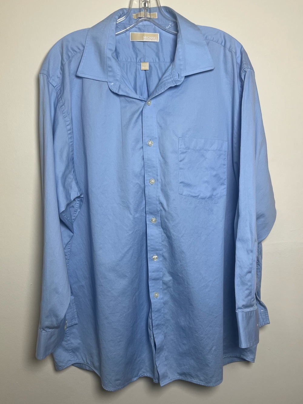 Men's Michael Kors Men's Sky Blue Button-Down Dress Shirt